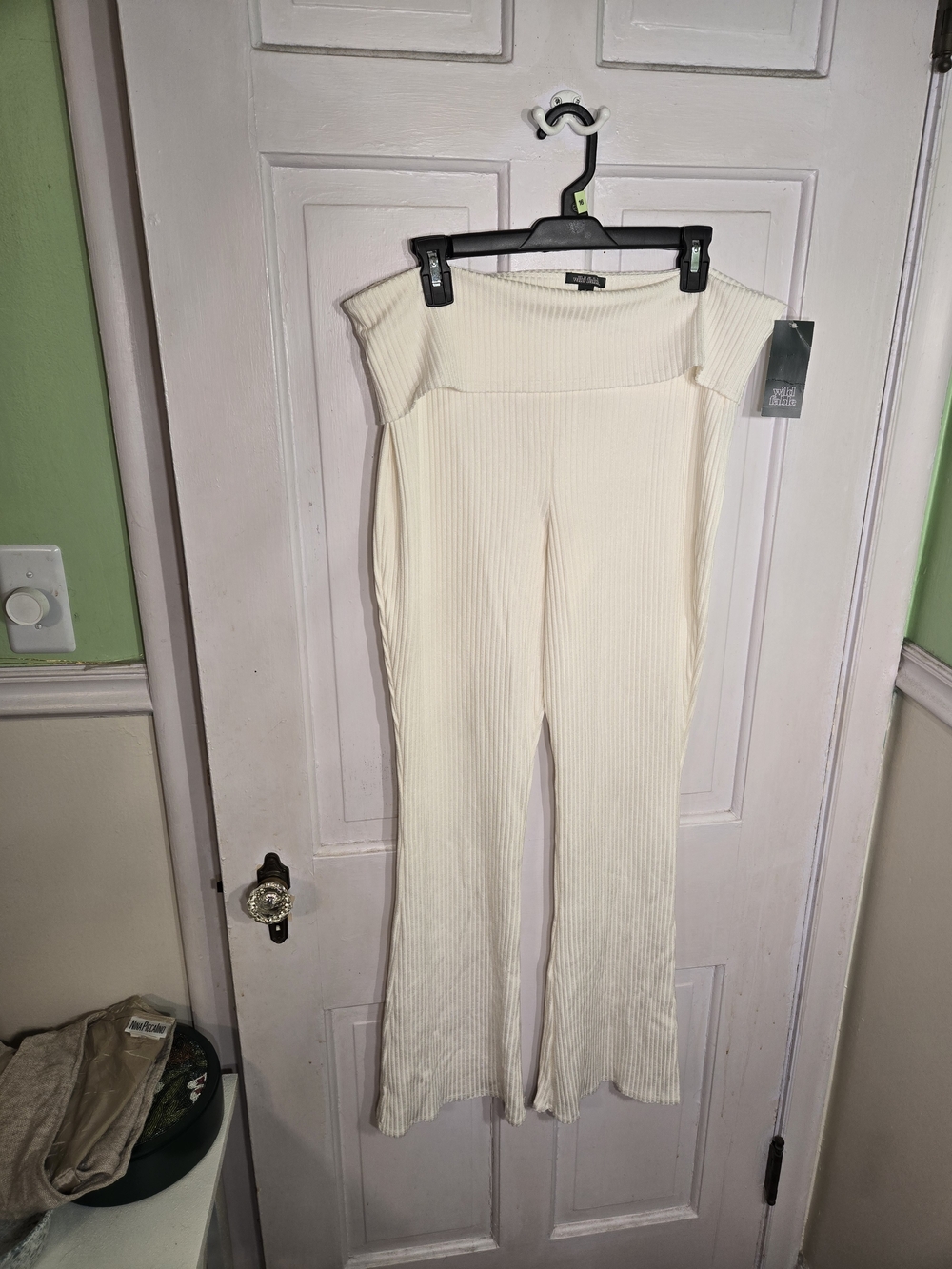 wild fable Cream Ribbed Yoga Pants Size XL